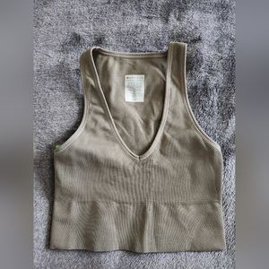 Womens Athleta XS beige sports bra